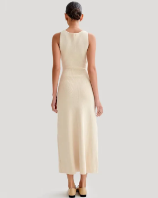 Marta | Vestido Longo de Malha sem Mangas