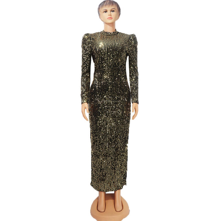 Márcia | Vestido de Flanela com Lantejoulas