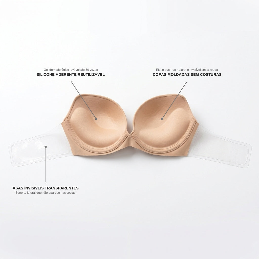 Amélia | Sutiã adesivo invisível com efeito push-up