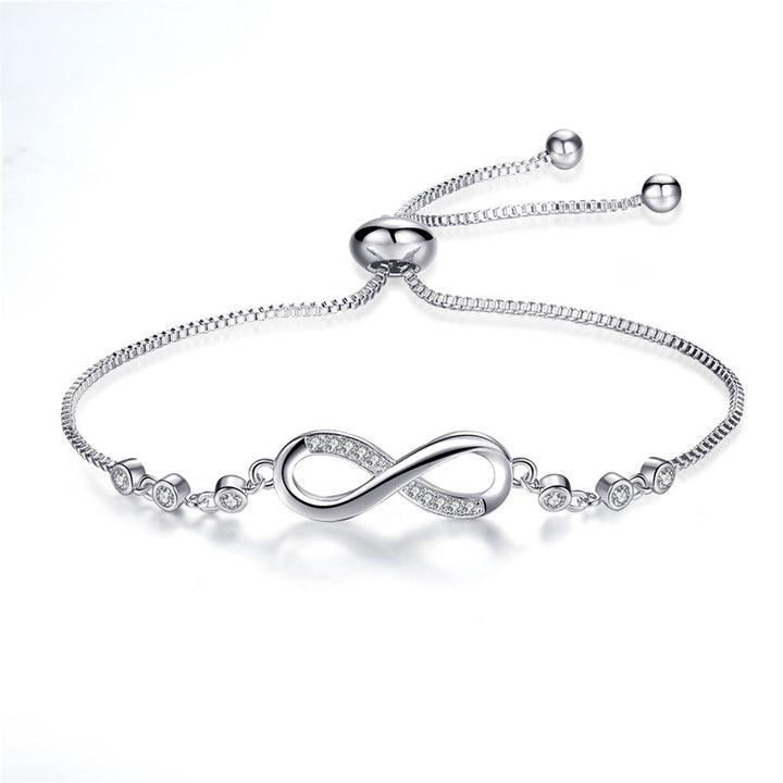 Pulsera Ajustable Chic Infinito Oro Rosa