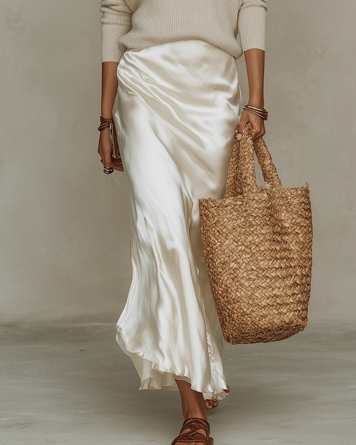 Benedita | Conjunto de Vestido Slip e Tricô
