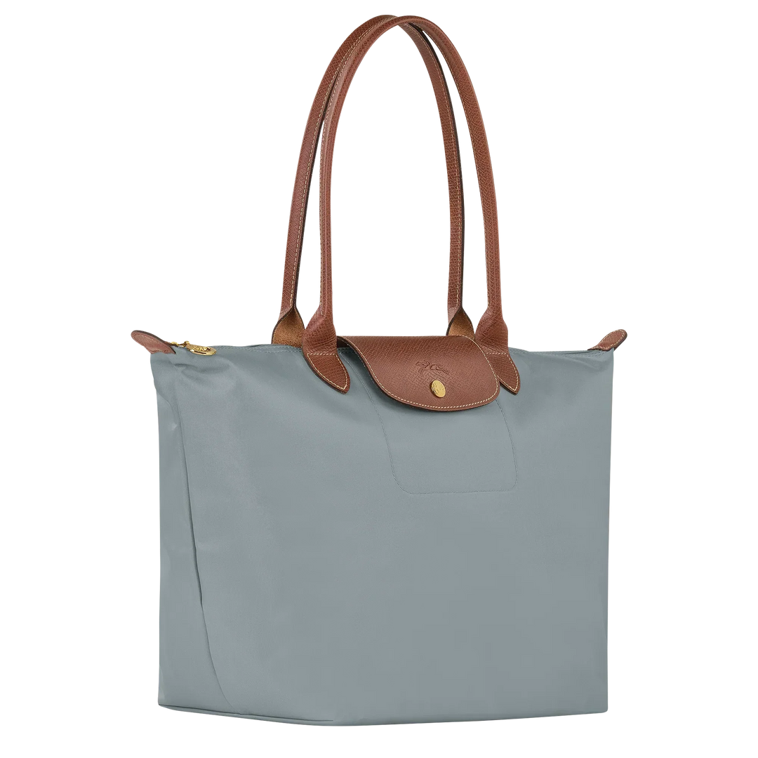 Mala grande dobrável em nylon, cinzento-aço