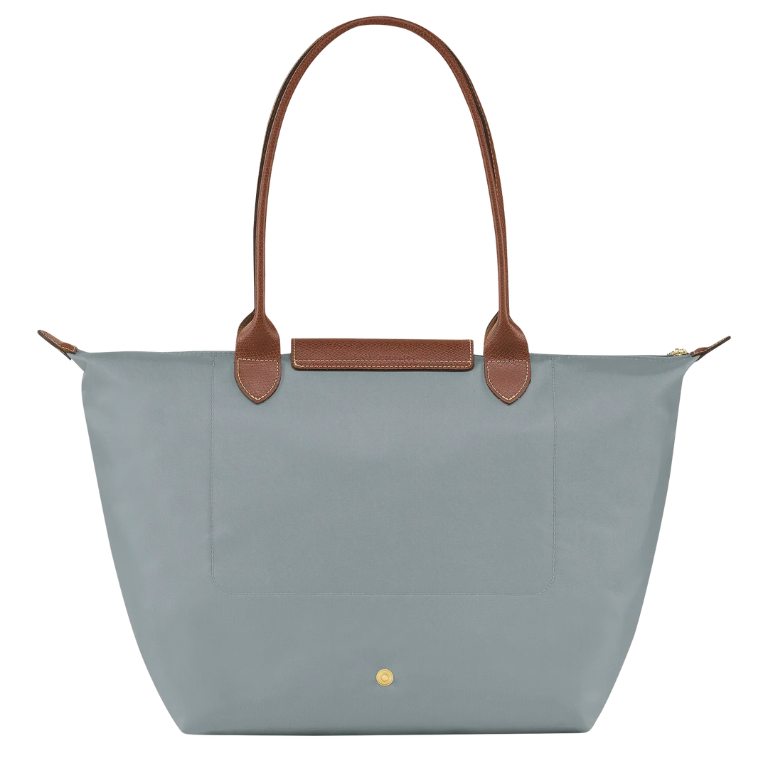 Mala grande dobrável em nylon, cinzento-aço