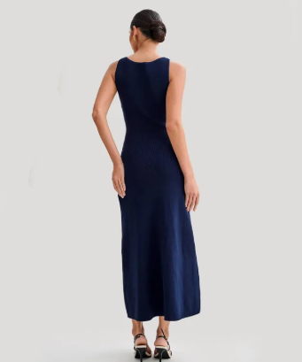 Marta | Vestido Longo de Malha sem Mangas