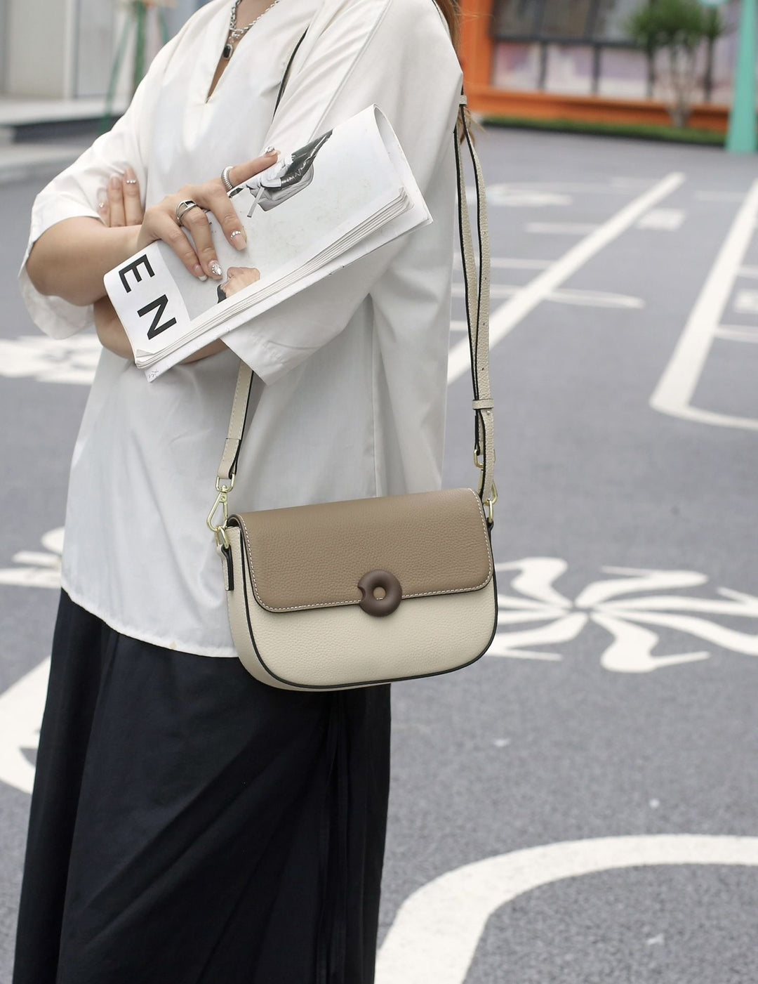 Constança | Bolsa Transversal Mini de Couro