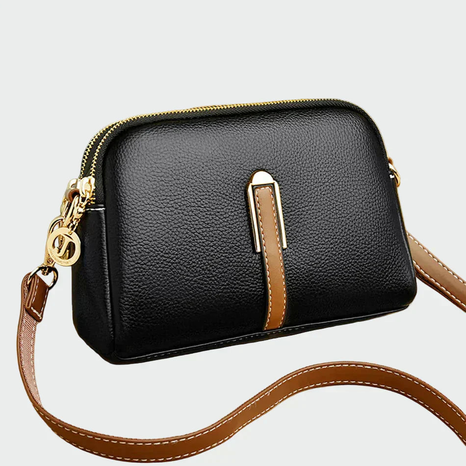 Bolsa de ombro de couro elegante