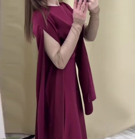 Cassandra | Vestidos de Manga Longa Slim-fit
